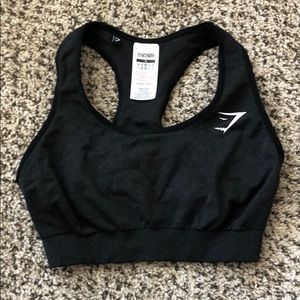 Black Gymshark sports bra